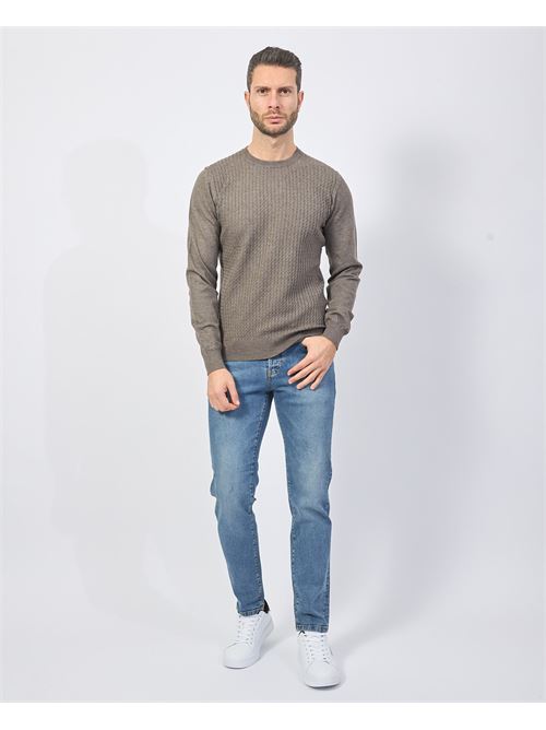 Yes Zee Wool Blend Crewneck Sweater YES ZEE | M840-ZS000842